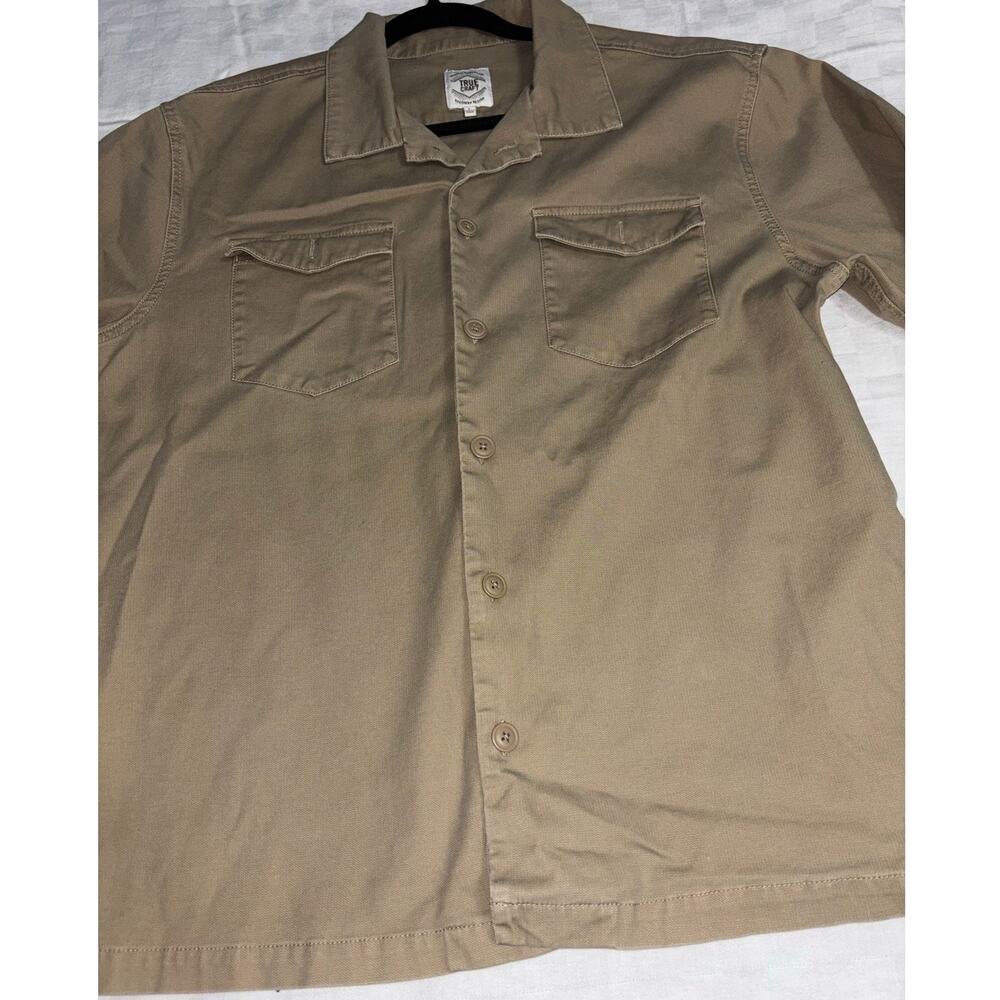 True Craft Heavy Cotton Twill, Long Sleeve Shirt, Tan, size large from Belks